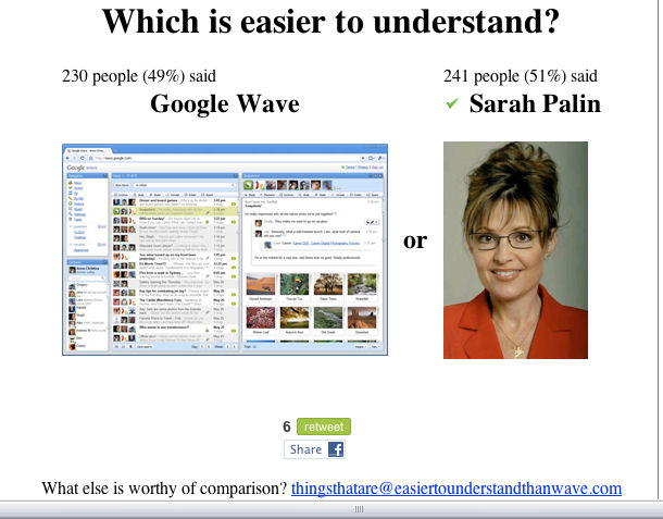 Some People Find Wave and Sarah Palin Somewhat Confusing