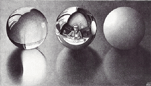 M.C. Escher Three Spheres