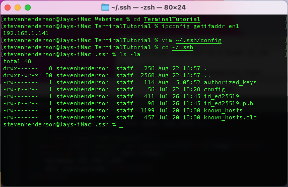 Image Showing How to SSH from your Mac into another Mac 